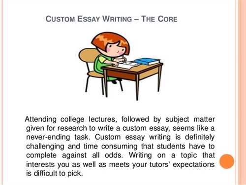 A custom essays