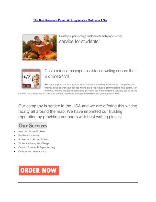 Top research paper writing websites