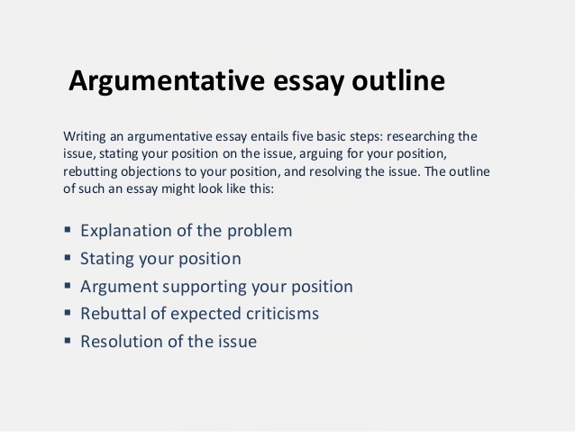 Writing argument essay
