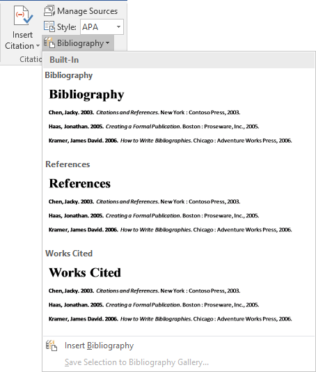 A bibliography