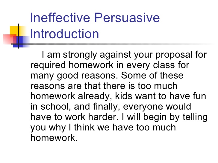 Notice that the introduction of the student essay builds to a final sentence or thesis statement.
